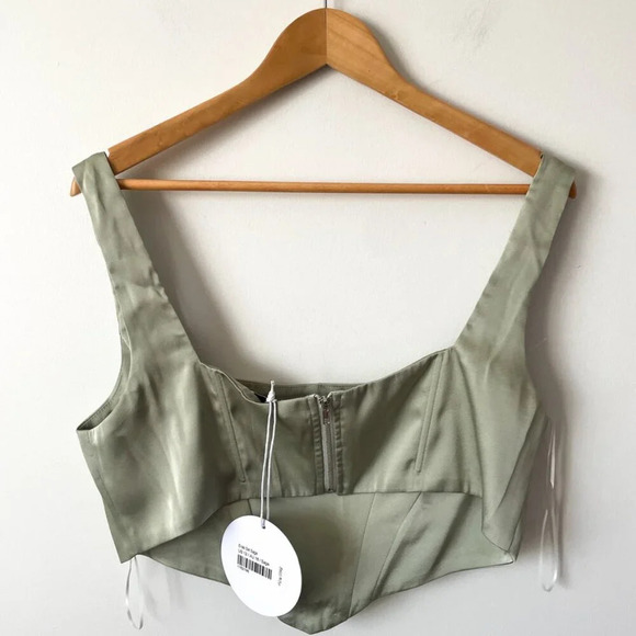 Princess Polly Elias Corset Set NWT  Sage Green Size 12 - Picture 6 of 14